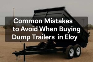 Common Mistakes to Avoid When Buying a Dump Trailer in Eloy