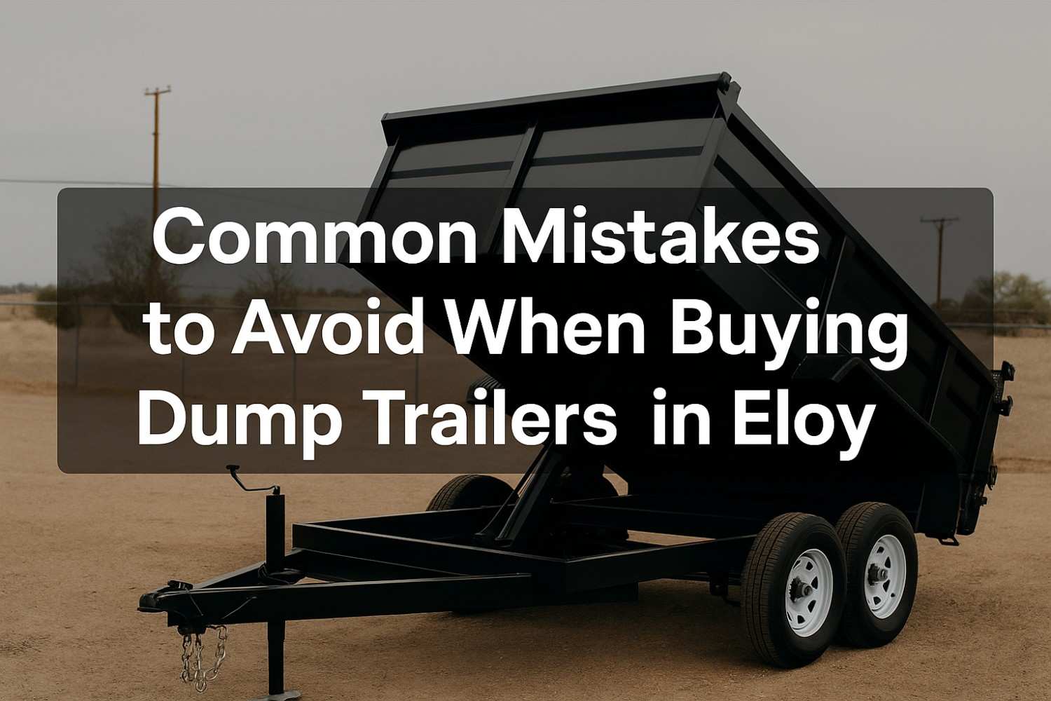 Common Mistakes to Avoid When Buying a Dump Trailer in Eloy