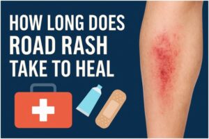 how long does road rash take to heal