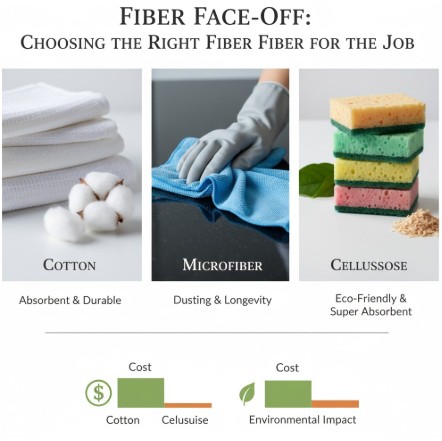 Choosing the Right Fiber for the Job- wiping cloths 