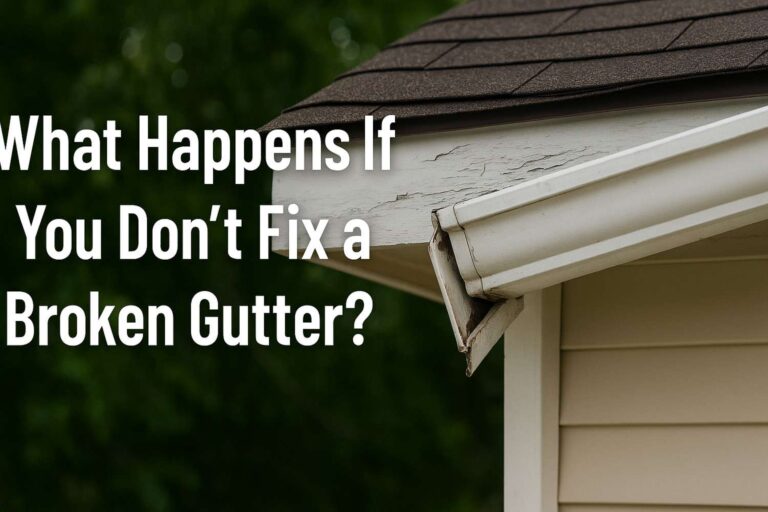 What Happens If You Don’t Fix a Broken Gutter?