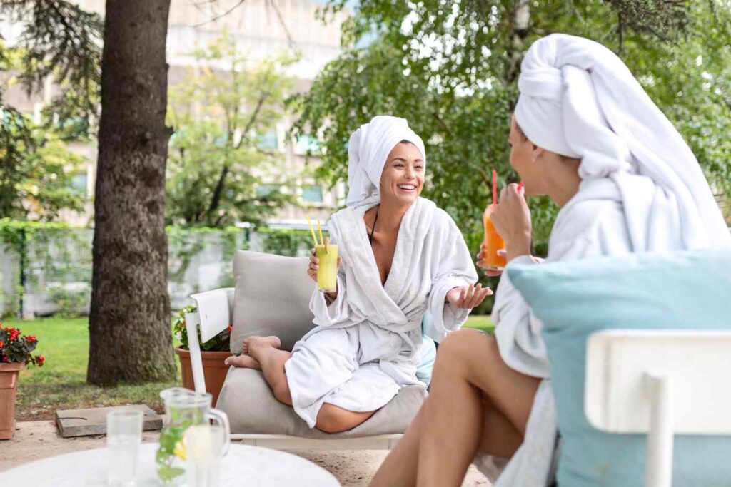 spa design for outdoor space should be accessible year-round