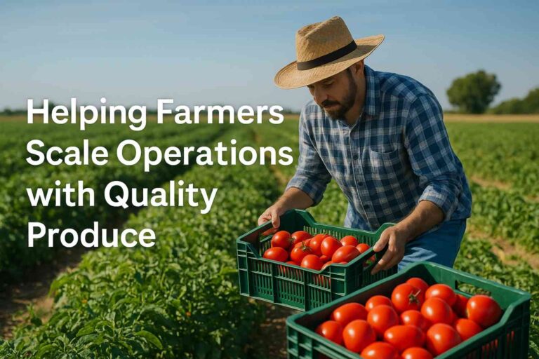 Helping Farmers Scale Operations with Quality Produce