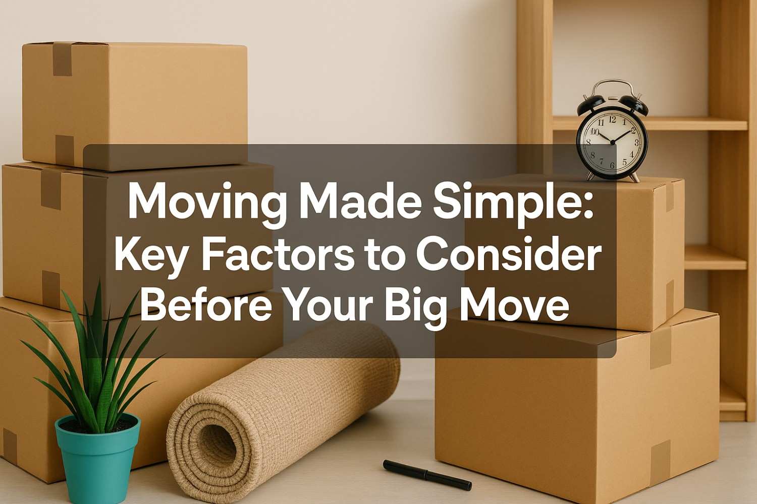 Moving Made Simple Key Factors to Consider Before Your Big Move