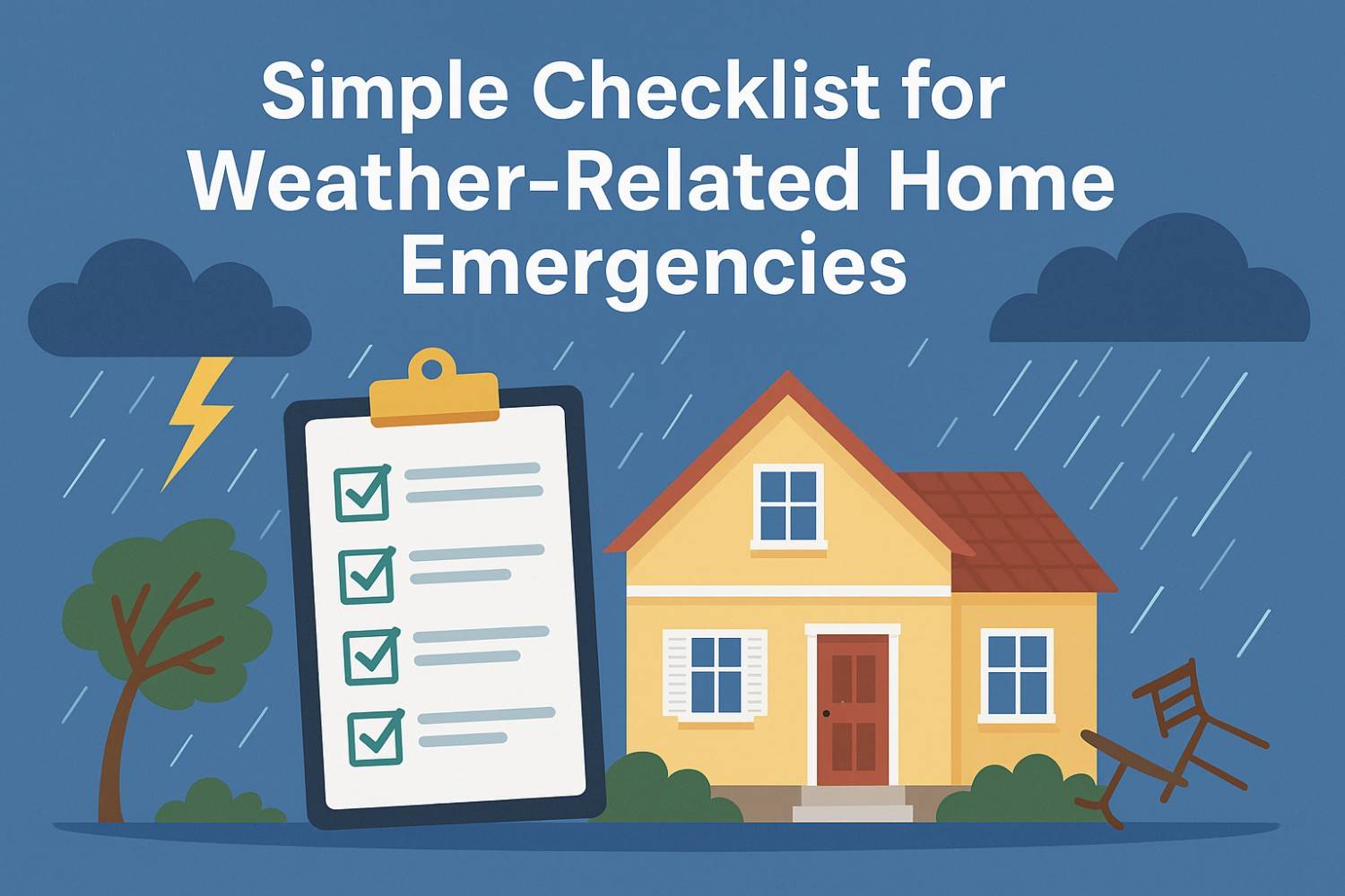 Simple Checklist for Weather-Related Home Emergencies