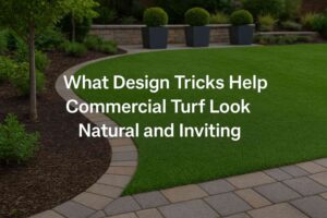What Design Tricks Help Commercial Turf Look Natural and Inviting