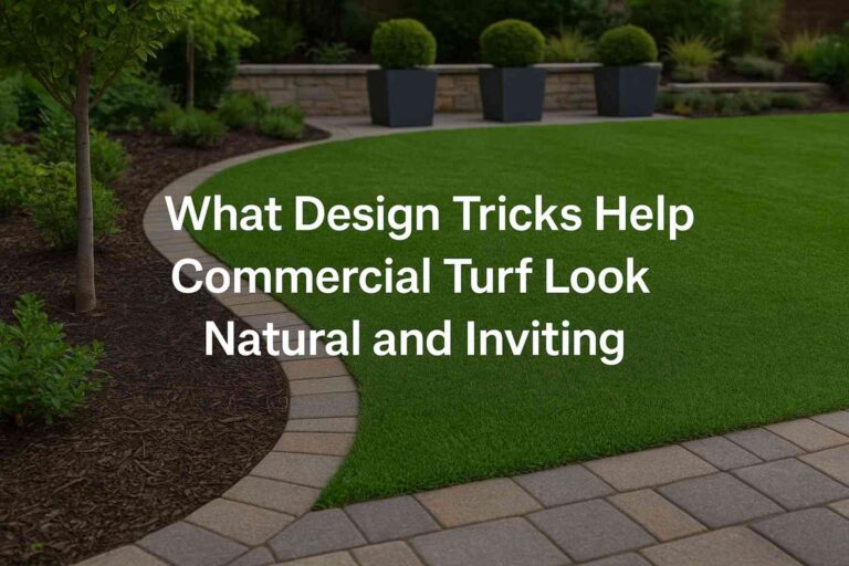 What Design Tricks Help Commercial Turf Look Natural and Inviting?