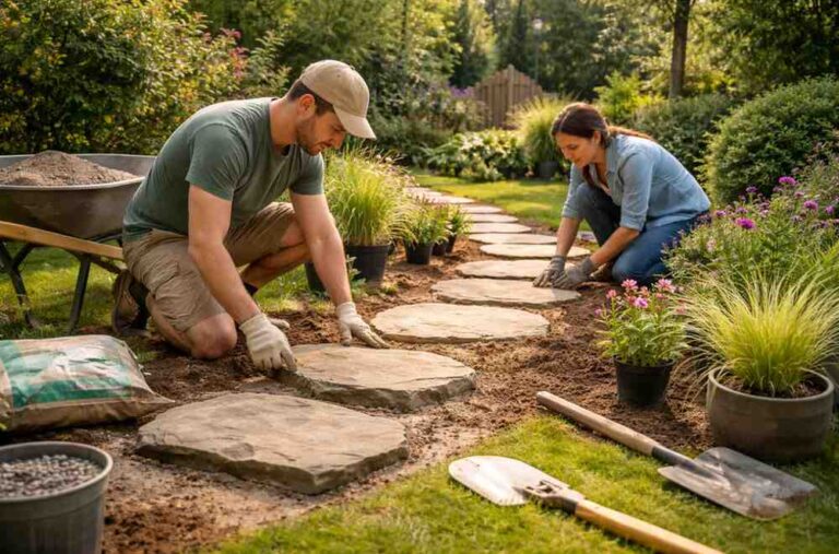 How to Build a Garden Path in Your Yard (Step-by-Step)