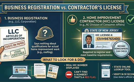 A Business Registration Is Not a Contractor's License​