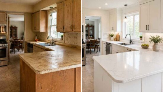 New Countertops Instantly Refresh the Space