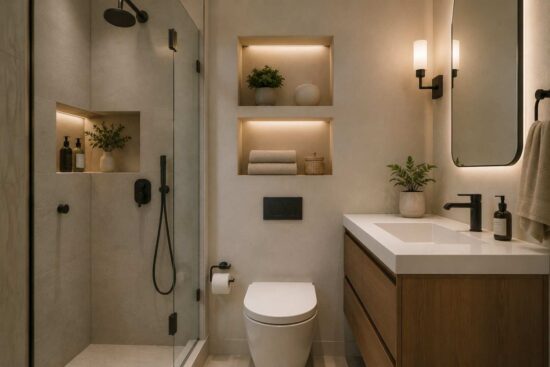 Find hidden storage in recessed wall niches