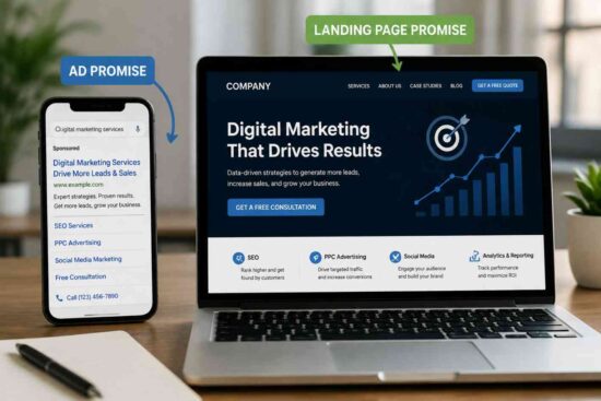 Landing Pages Must Match the Promise of the Ad